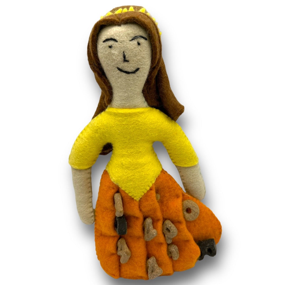 Prince and Princess Felt Dog Toys