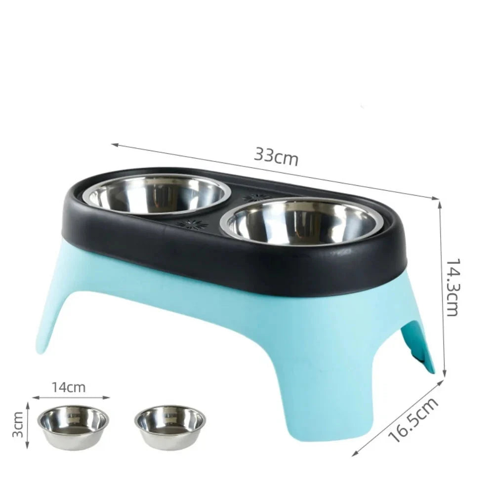 Elevated Food Bowl Pet Bowl Cat and Dog Supplies Leak Proof Pet Food Bowl and Feeder for Small Dogs Cats Pet Feeder Accessories