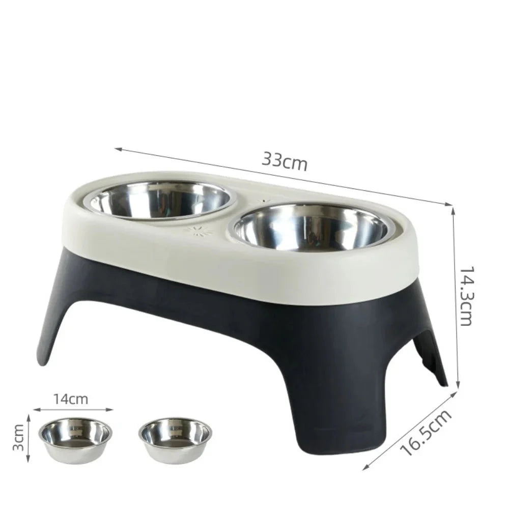 Elevated Food Bowl Pet Bowl Cat and Dog Supplies Leak Proof Pet Food Bowl and Feeder for Small Dogs Cats Pet Feeder Accessories