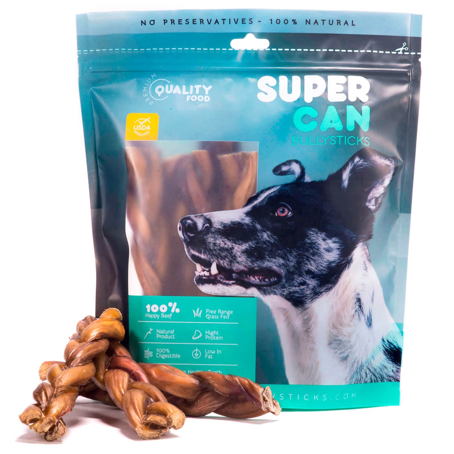 6" Braided Bully Sticks (10-Pack)
