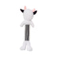 Country Living Thermoplastic Rubber Black & White Cow Plush Dog Toy – with Squeaker & Crinkle Paper