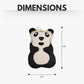 Canvas & Jute Panda-Shaped Dog Chew Toy – Durable, Safe and Non-Toxic