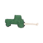 Country Living Faux Leather Green Tractor Dog Chew Toy, Durable, Safe and Non-Toxic