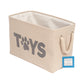 Country Living Foldable Fabric Dog Toy Storage Bin - Convenient Organizer for Pet Accessories