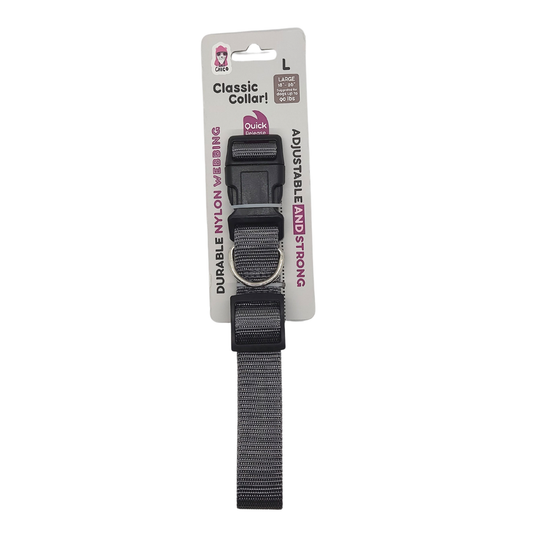 Quick-Release Nylon Dog Collar – Stylish & Durable, Adjustable Fit