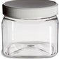 Clear PET Plastic Grip Dry/Liquid Food Storage Jars w/ Caps (Food Grade - BPA Free)