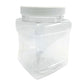 Clear PET Plastic Grip Dry/Liquid Food Storage Jars w/ Caps (Food Grade - BPA Free)
