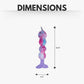 Tie Dye Skinny Narwhal Magical Creature Plush Dog Toy – with Squeaker & Crinkle Paper for Fun Play