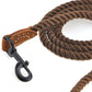 4 feet rope dog leach with lather handle