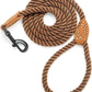 4 feet rope dog leach with lather handle