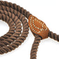 4 feet rope dog leach with lather handle