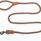 4 feet rope dog leach with lather handle