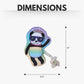 Space Panda Plush Dog Toy – with Squeaker & Crinkle Paper for Fun Play