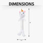 Country Living Thermoplastic Rubber Skinny Unicorn Corduroy Plush Dog Toy – with Squeaker & Crinkle Paper
