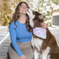 Pink and Blue Tribal Dog Bandana & Matching Keychain