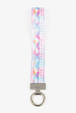 Pink and Blue Wristlet Keychain