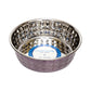 Country Living Set of 2 Hammered Stainless Steel Dog Bowls – Lavender