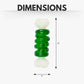 Country Living Bone-a-Treat Dog Chew Toy – Orange Bulged Balls & Green Spiral Ring