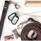 Leather Dog Training Leash - Brown 6 Foot
