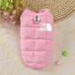 Pet dog clothing winter cotton dog vest jacket