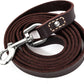 Leather Dog Training Leash - Brown 6 Foot