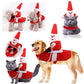 Fashion Designer Large And Medium Santa Dog Christmas Costumes Riding Clothes Transformed Into Santa Claus Clothes