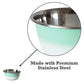 Deep Dog Bowl – Stainless Steel Bowl, Ideal for Small, Medium & Large Dogs – Mint Green