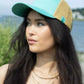 Island Vibes Baseball Cap with Raffia