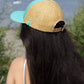 Island Vibes Baseball Cap with Raffia