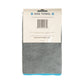 Country Living Large Gray Microfiber Dog Bath Towel with Teal Embroidered Paw Print