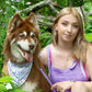 Lavender Blooms Dog Bandana & Matching Keychain