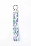 Lavender Blooms Wristlet Keychain