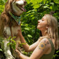 Magical Fern Forest Dog Bandana & Matching Keychain