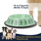 Non-Skid Boho Stainless Steel Dog Bowl – with Whimsical Unicorn Design, Silicone Base for Medium Dogs – 24oz