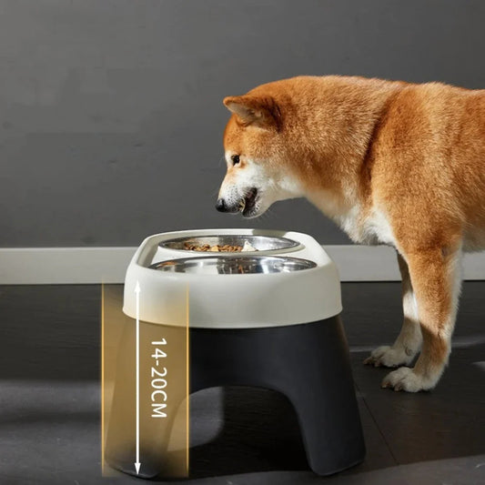 Elevated Food Bowl Pet Bowl Cat and Dog Supplies Leak Proof Pet Food Bowl and Feeder for Small Dogs Cats Pet Feeder Accessories