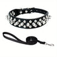 Dog Collar Leather Stylish and Durable Leash Medium Harness Dogs Backpack Collars Harnesses Wears Necklaces