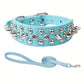 Dog Collar Leather Stylish and Durable Leash Medium Harness Dogs Backpack Collars Harnesses Wears Necklaces