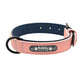 Leather Dog Collar Leash Custom Durable Leather Pet Collars and Leashes Walking Leads Strap Cusomized for Small Medium Large Dog