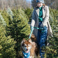 Siberian Spruce Dog Bandana & Matching Keychain