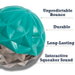 Country Living Geometric Textured Ball Dog Chew Toy, Interactive Rubber Toy for Mental Stimulation – Small