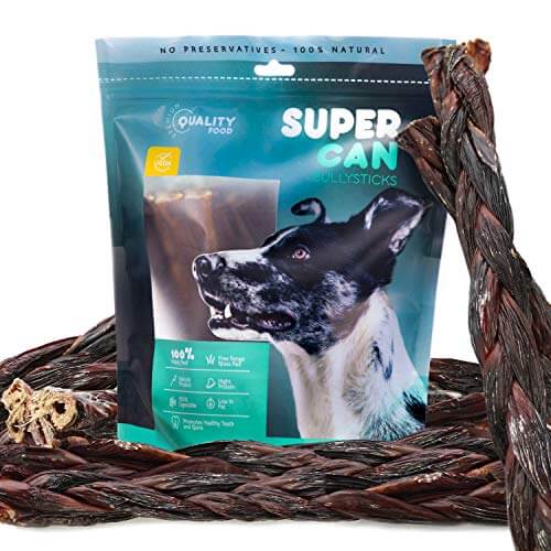 12" Beef Braided Gullet Sticks (4-Pack)