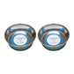 Country Living Set of 2 Stainless Steel Dog Bowls – Farmhouse Style, Ideal for Small to Medium Dogs