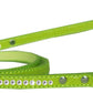 Dog, Puppy & Pet Designer Croc Leash, "One Row Clear Crystal"