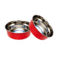 Country Living Set of 2 Heavy Gauge Stainless Steel Dog Bowls - Perfect for Food & Water