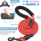Upgrade your walks with our 2-Pack 5/6 FT Dog Leashes! 🐾✨ Featuring comfy padded handles and reflective threads for safety, perfect for all dog sizes! 🐶❤️